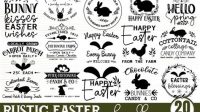 Farmhouse Easter SVG - 43+  Easter SVG Printable