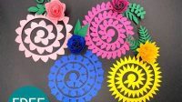 Rolled Paper Flowers SVG Free - 32+  Premium Free Flowers SVG