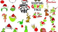 Grinch SVG Files For Cricut Free - 56+  Digital Download Grinch SVG