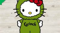 Hello Kitty Grinch SVG - 20+  Premium Free Grinch SVG