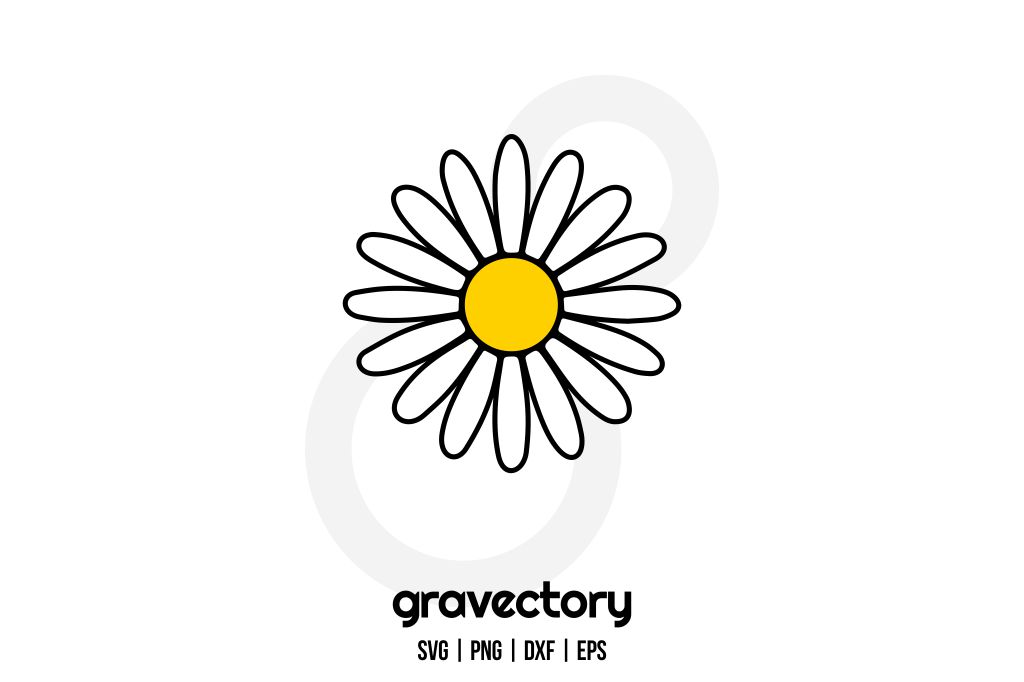 Daisy Flower SVG Free - Gravectory